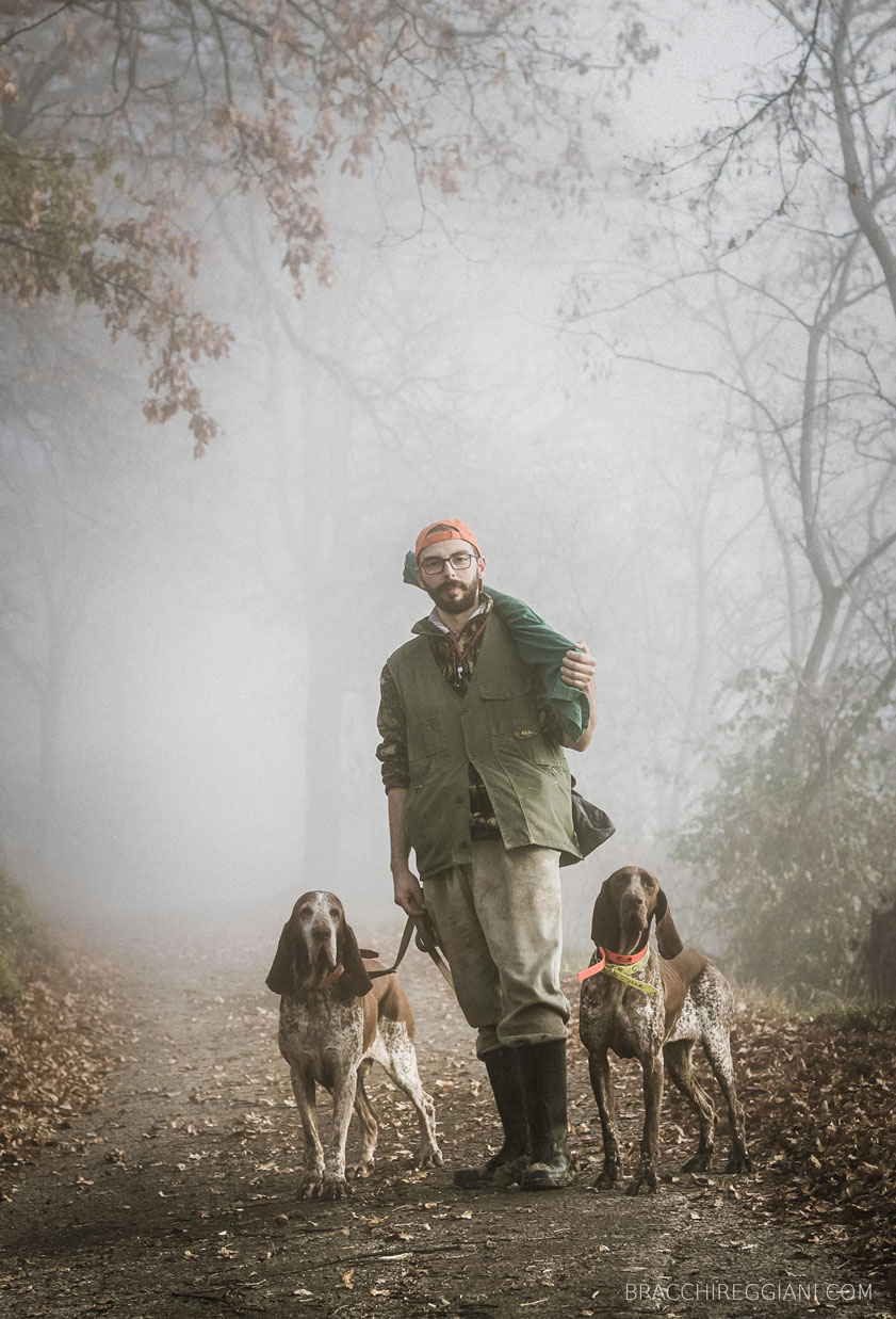 caccia trotto bracco italiano riporto