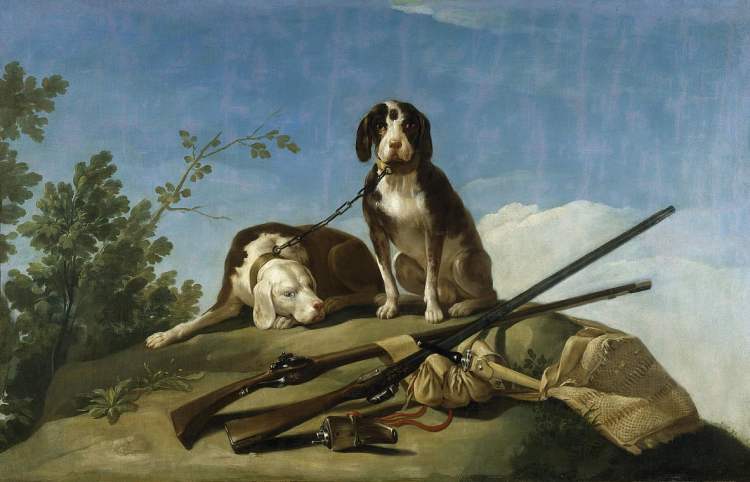 francisco-de-goya-perros-y-tiles-de-caza-